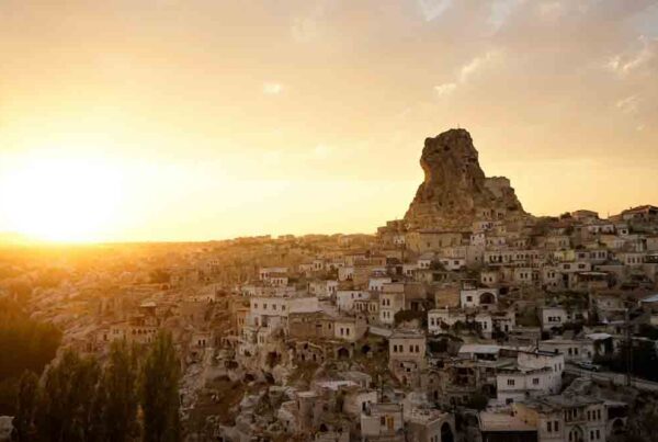 Ortahisar at sunset